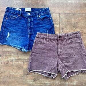 Universal Thread Bundle of Two Vintage Midi Denim Jean Shorts Size 2/26